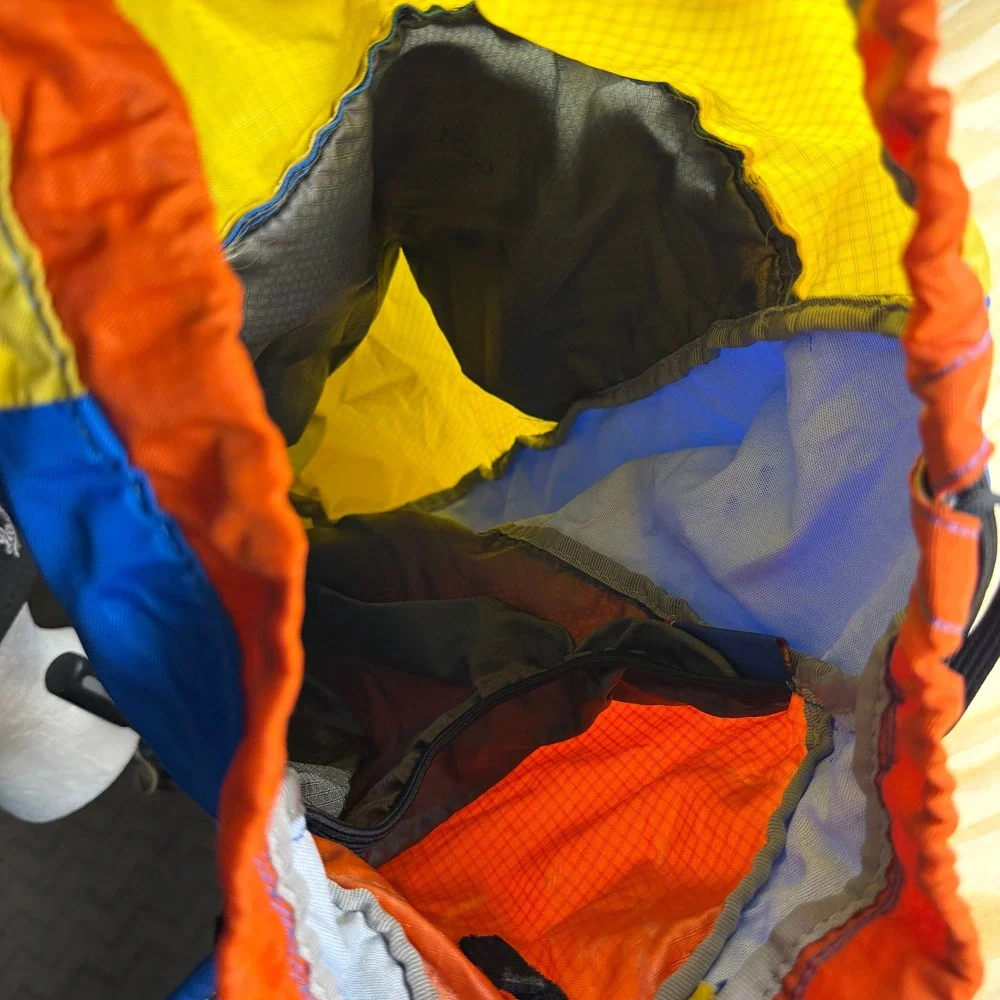 Cotopaxi Luzon 18L Del Dia Backpack Yellow Blue Orange Ripstop Daypack Hiking